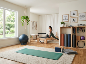 How to Set Up a Home Yoga and Pilates Space: Layout, Flooring, Storage and Equipment