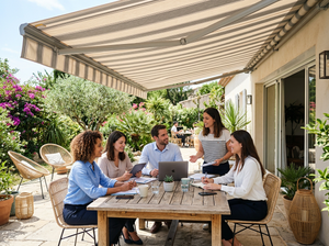 How to Shade a West-Facing Window or Patio with an Awning