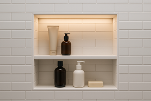 Maximize Space with Stylish Shower Shelves