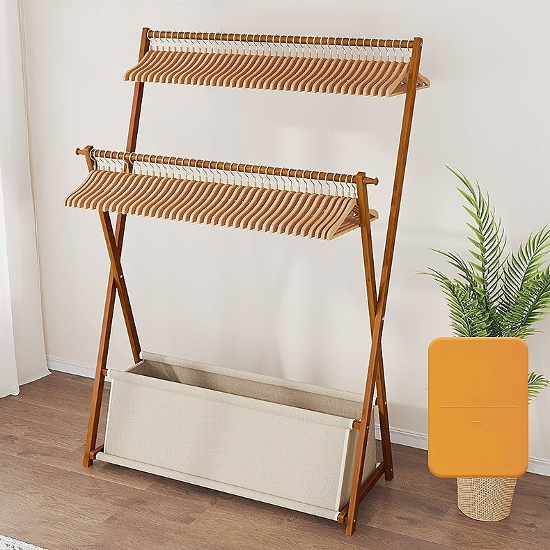 100cm Clothes Rail Rack Rack Garment Rack Freestanding Hanger Bedroom Clothing  Rack With Lower Storage Shelf - Wood - Home & Lifestyle > Personal