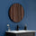 80cm Round Wall Mirror Bathroom Makeup Mirror by Della Francesca - Black
