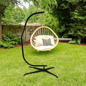 Hammock C Stand Solid Steel Construction for Hanging Air Porch Swing Chair