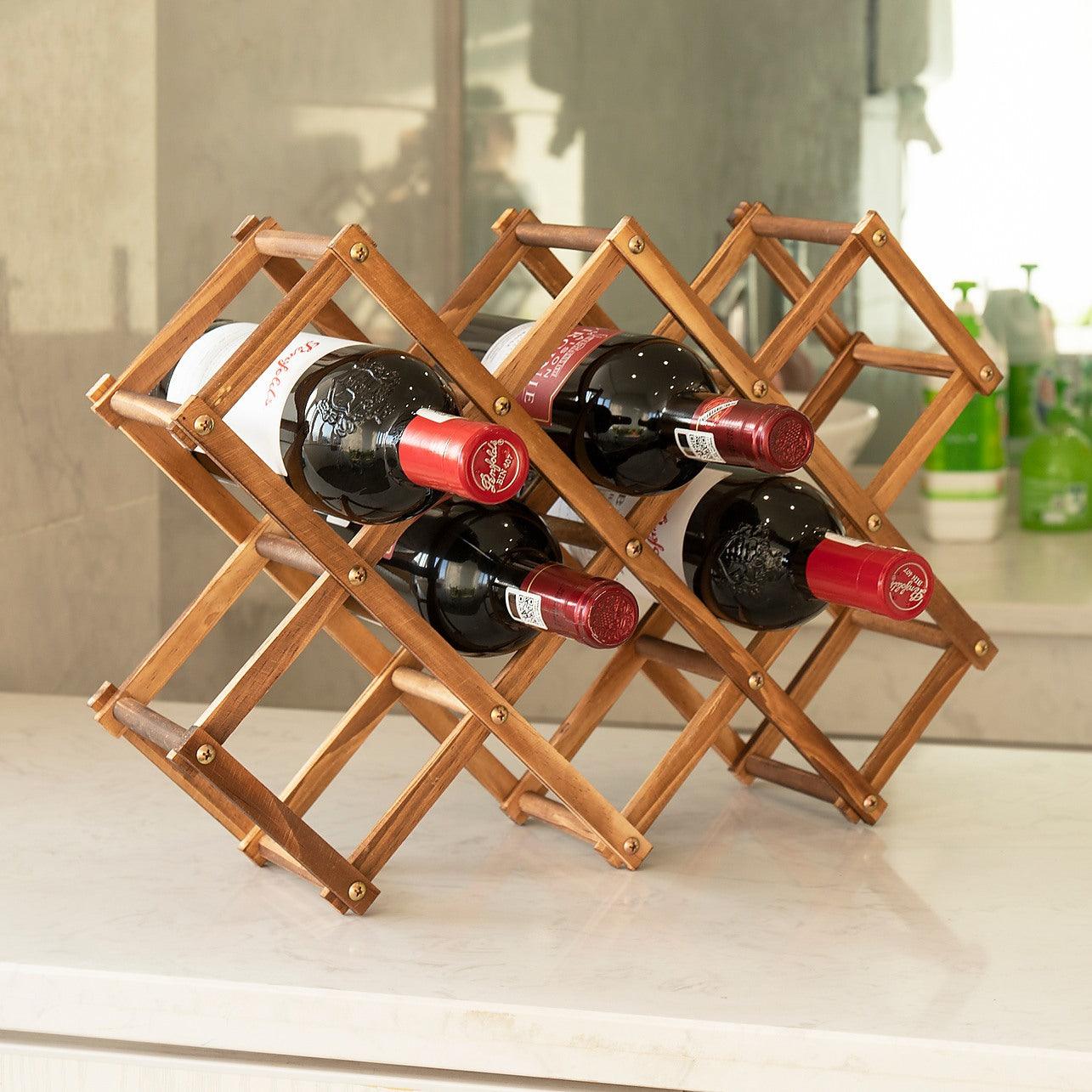 Wedding Cork Wine Rack Bottle Rack Modern Wall Mounted Wood Wine