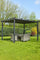 3x4M Aluminium Retractable Pergola Marquee with Slanted Roof – Garden Patio Canopy