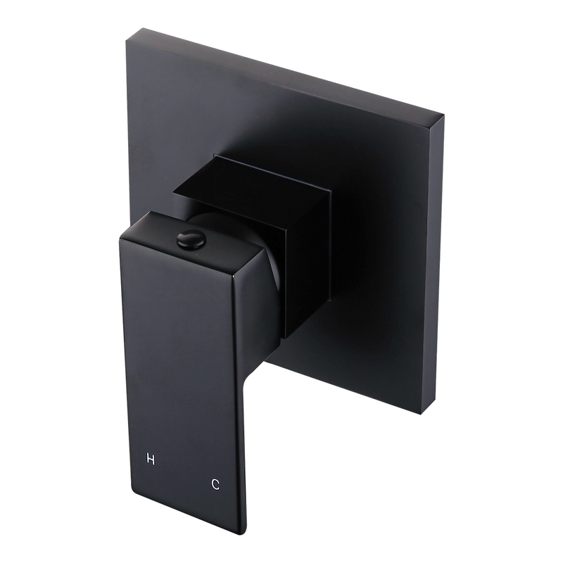 Polished Black Bathroom Shower Wall Mixer w/ WaterMark DIY