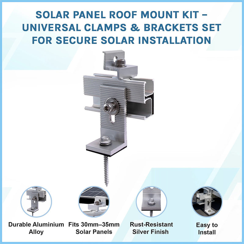 Solar Panel Roof Mount Kit – Clamps & Brackets | FactoryFast.com.au