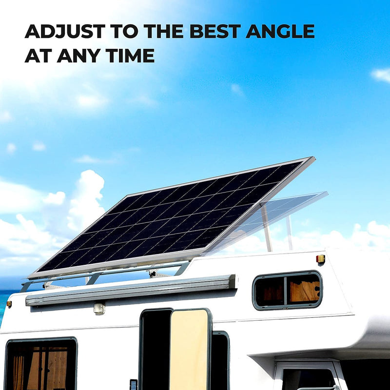 71cm Solar Panel RV Tilt Mount Brackets Roof Flat Surface | FactoryFast ...