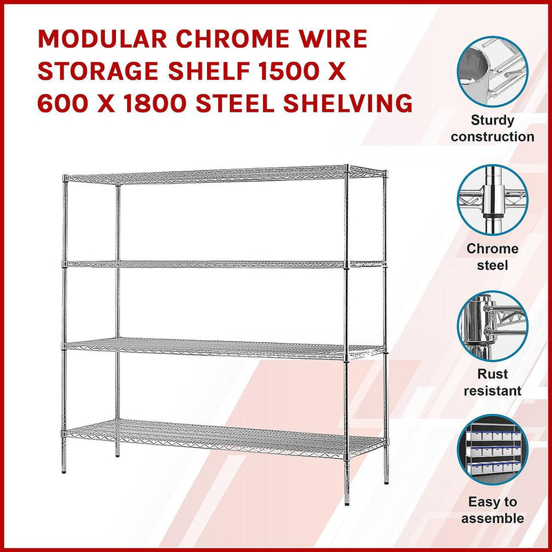 Chrome Wire Modular Storage Shelving Australia's DIY, Renovation