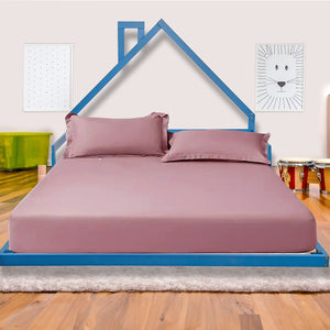Pine Floor Bed House Frame in Blue for Kids and Toddlers - Double