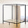 4 Four Poster Double Bed Frame - Black