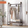 100cm Clothes Rack Slim Stylish Space Saving - Dark Wood