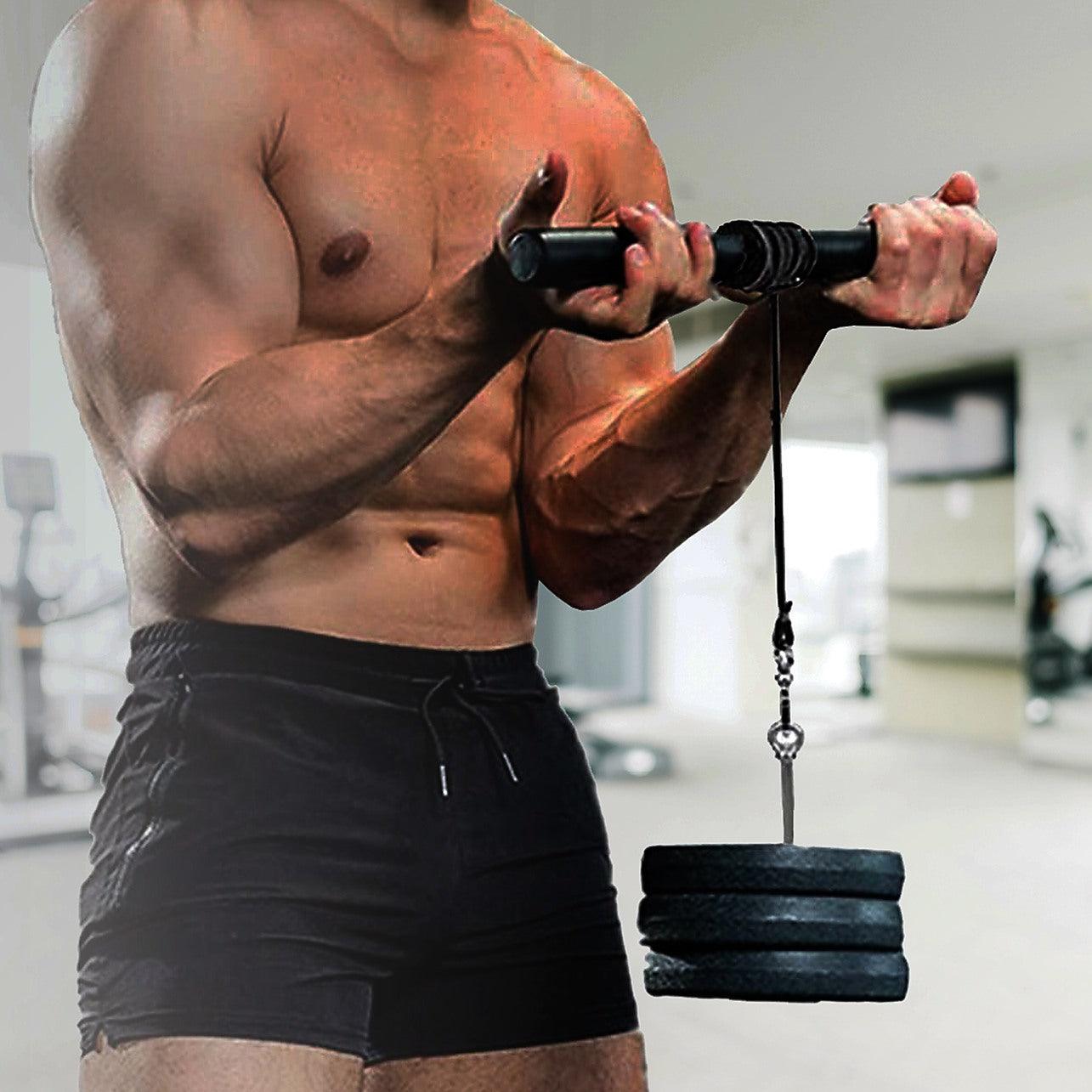 Biceps And Forearms Workout Gym Forearm Wrist Grip Strength Roller