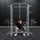 Power Rack Squat Cage Stands w Lat Pulldown Home Gym
