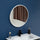 60cm Round Wall Mirror Bathroom Makeup Mirror by Della Francesca - White
