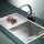 960x450mm Stainless Steel Single Bowl Sink with Round Waste