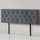 Queen Linen Fabric Deluxe Headboard Bedhead in Grey