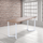 V Shaped Table Bench Desk Legs Retro Industrial Design Fully Welded - White