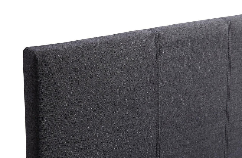 Single Bed Frame Grey Linen Fabric Home Improvement, Furniture, DIY