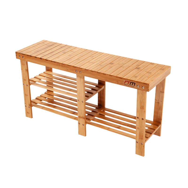 Bamboo Shoe Rack Wooden Bench Storage Organiser Holder Stool