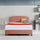 Linen Fabric Curved Queen Bed Deluxe Headboard Bedhead Pearl Copper Brown