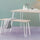 Set of 4 White Industrial Retro Hairpin Table Legs 12mm Steel Bench Desk - 41cm