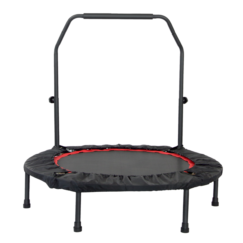 Mini Rebounder Trampoline With Handle Rail Sports & Fitness > Pilates