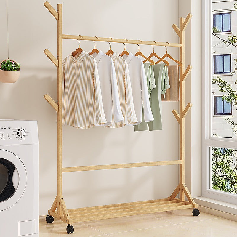 Wood Portable Clothes Rack Bamboo Garment Hanger – Australia
