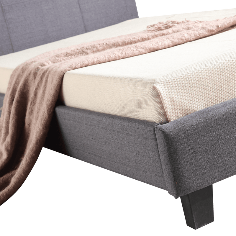 Emma modern italian grey fabric bed deals