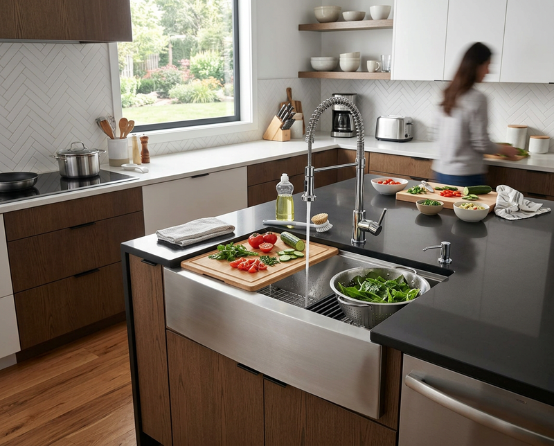 Single Bowl, Double Bowl or Workstation Sink: Which Kitchen Sink Makes ...