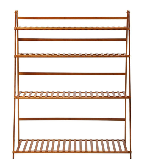 Bamboo Plant Stand – Foldable 100cm Indoor and Outdoor Shelf
