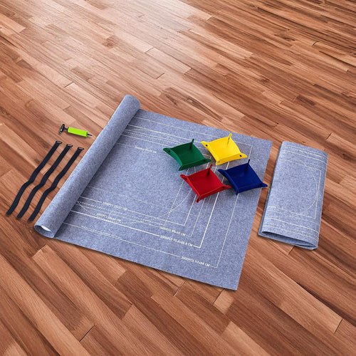 Puzzles Rollers 2 Sets Table Jigsaw Puzzles Felt Mat Board Inflator Puzzle Blanket