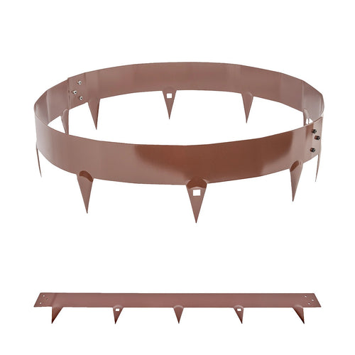 Steel Tree Rings – 60cm Garden Edging with Ground Spikes