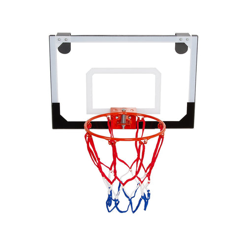Indoor Mini Basketball Hoop Set – Door-Mounted Backboard Kit with Durable Ring & Mini Ball for Home Play