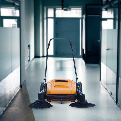 55L Floor Sweeper Industrial Hand Push Outdoor Manual