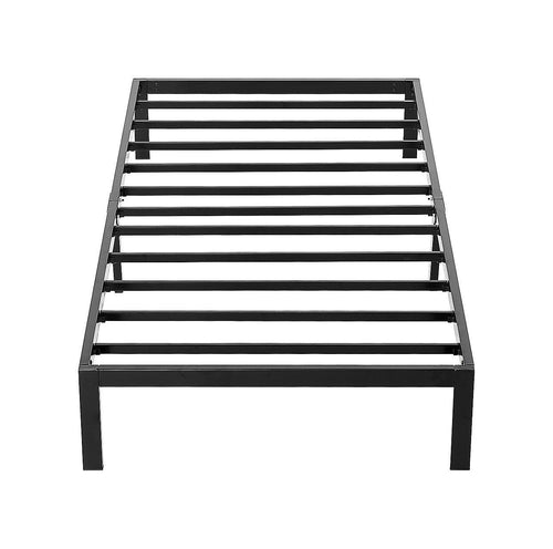 Single Metal Bed Frame Full Steel Heavy Duty