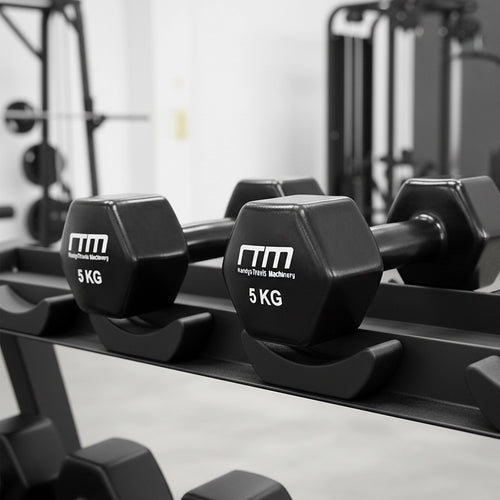 5kg PVC Coated Dumbbell Pair Hand Weights for Home Fitness Training