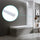 70cm Frameless Glass Bath Screen with Wall Channel - White