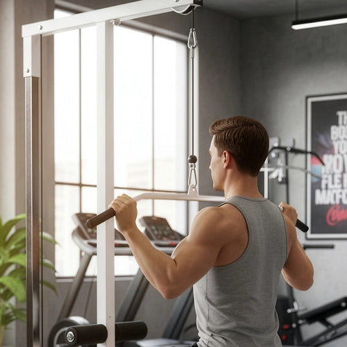 Home Gym Lat Pull Down Multi Workout Machine