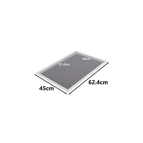 A2 2pc Premium Aluminium Snap Poster Frame Wall Mount Sign Holder Silver