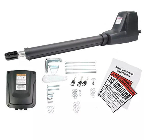 400KG Single Swing Auto Motor Remote Gate Opener Without Backup Solar