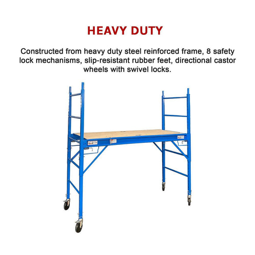 Blue Mobile Safety High Scaffold / Ladder Tool - 450kg