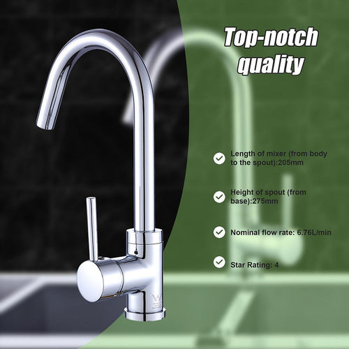 Kitchen Mixer Tap Faucet for Basin Laundry Sink in Chrome