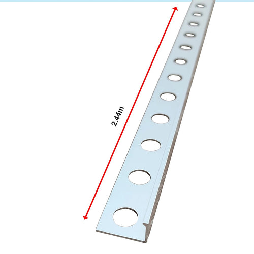 10 x Tile Trim Heavy Duty L Shaped Edge Polished Aluminium  10mm 