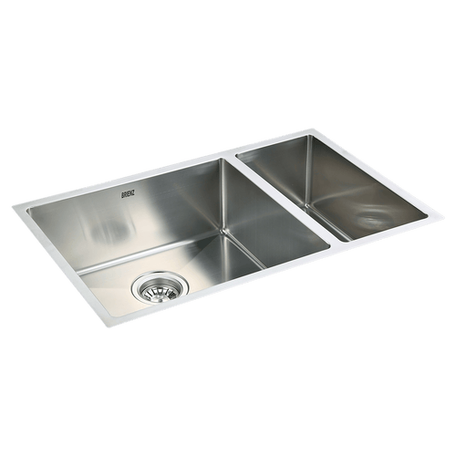 1.2mm Handmade Double Stainless Steel Sink with Waste - 715x440mm