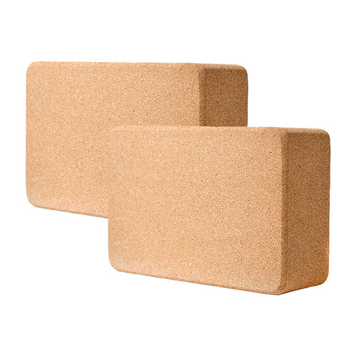 2 Pack Cork Yoga Block Non Slip Exercise Brick