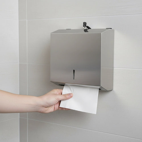 304 Stainless Steel Wall Mounted Paper Towel Dispenser Holder for Bathroom & Kitchen