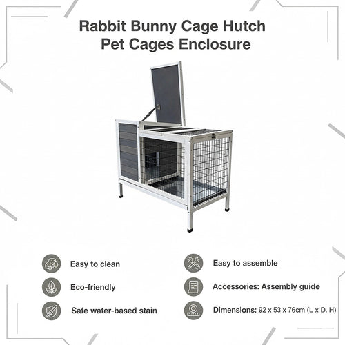 Rabbit Bunny Cage Hutch Pet Cages Enclosure