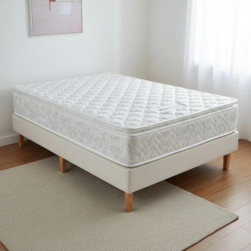 Palermo Single Luxury Latex Pillow Top Topper Spring Mattress