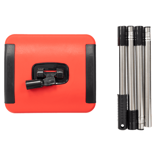 Sweep Carpet & Floor Manual Light Sweeper Dual Rotating Brushes