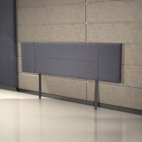 King Grey Linen Fabric Bed Headboard Bedhead